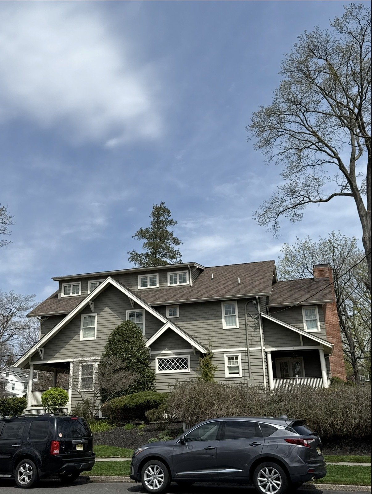 Craftsman home with new shingles