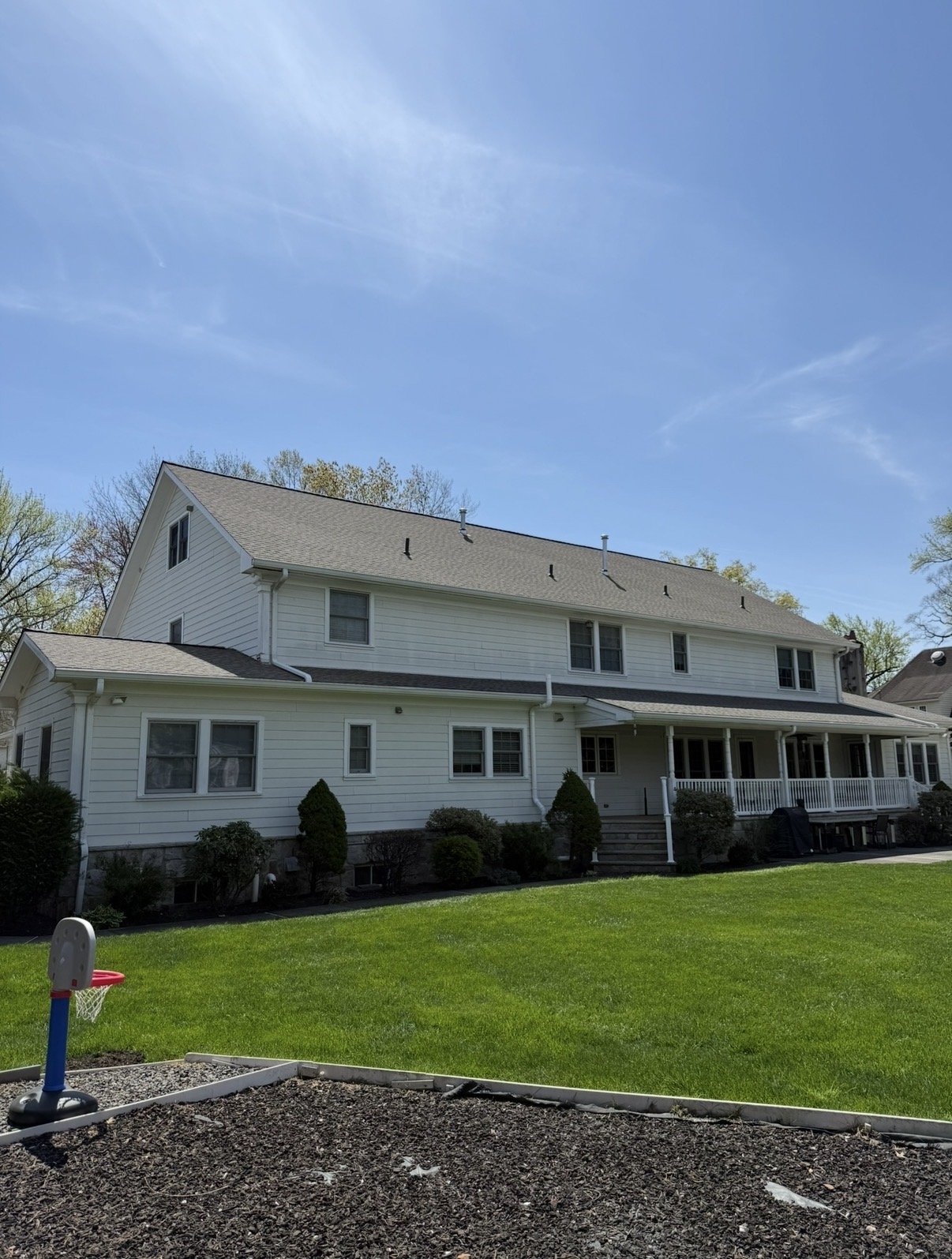 Back of white colonial