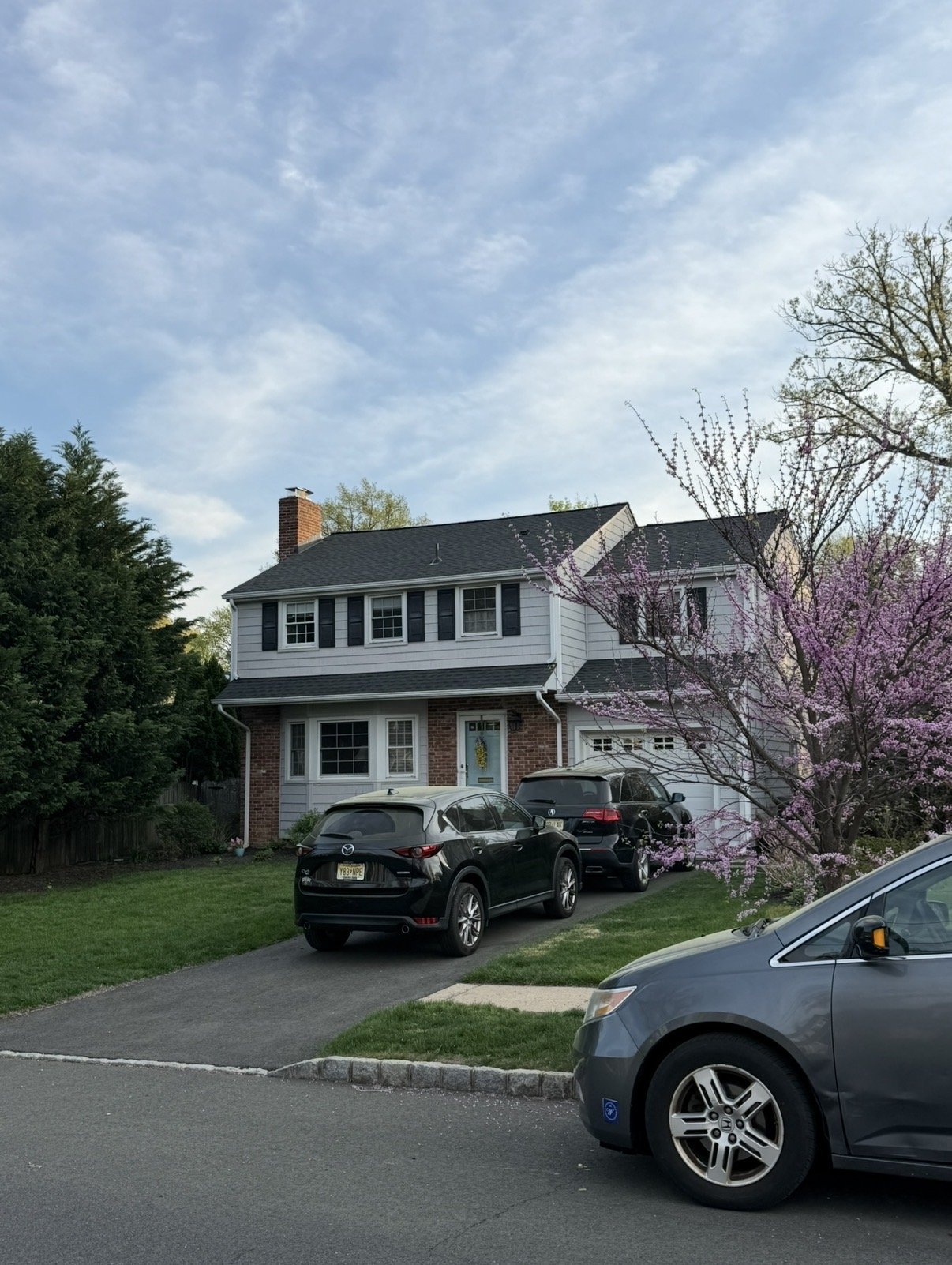 Side of colonial home