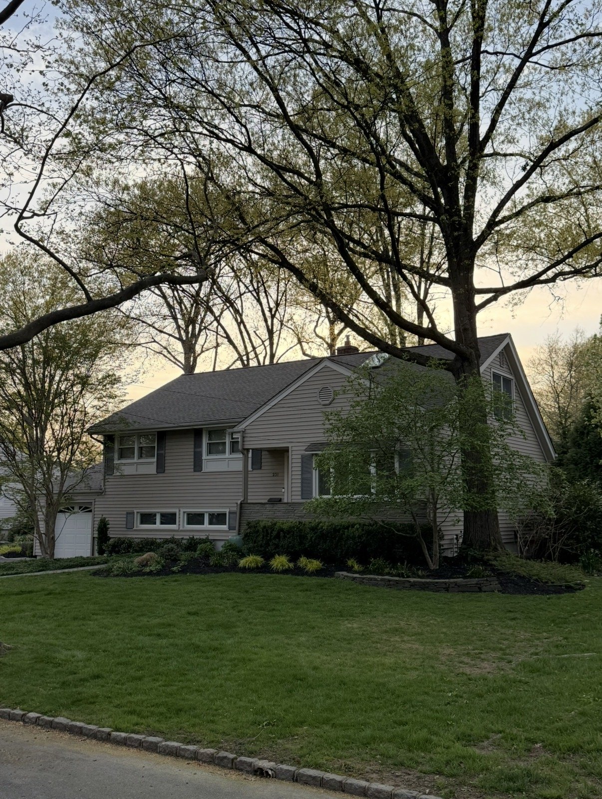Split-level home exterior